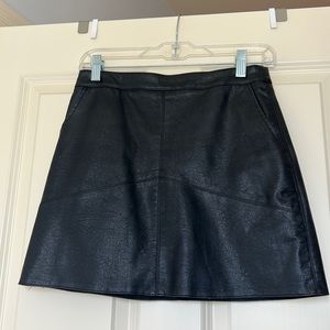 Black Leather Skirt